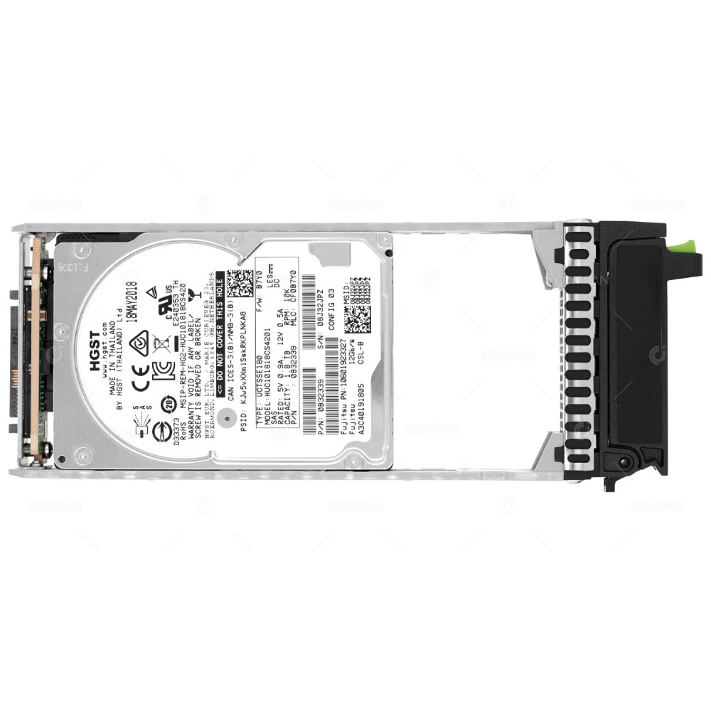 A3C40191805 FUJITSU HDD 1.8TB 10K SAS 12G 2.5" SFF FOR FUJITSU ETERNUS JX40 S2